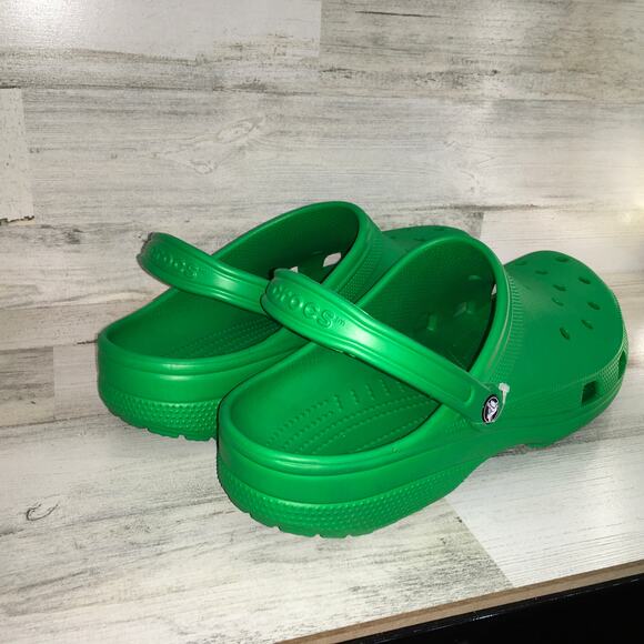 Crocs Classic Clog Shoe Mens 17 Green Classic Comfort Gorpcore Big Feet Tall Boy - Picture 3 of 10
